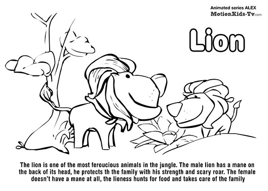 lion-learn-animals-with-kids-educational