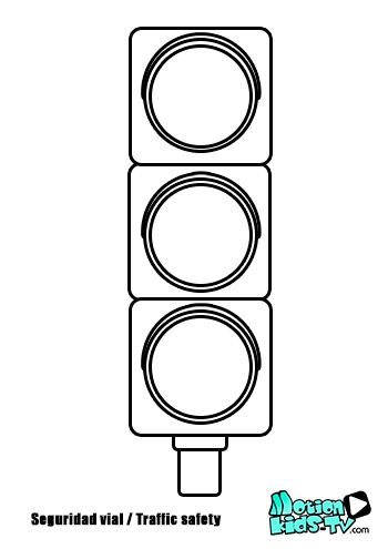 traffic light coloring pages